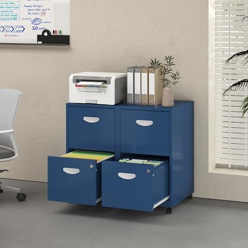 UNICOLY 2 Drawer File Cabinet with Lock